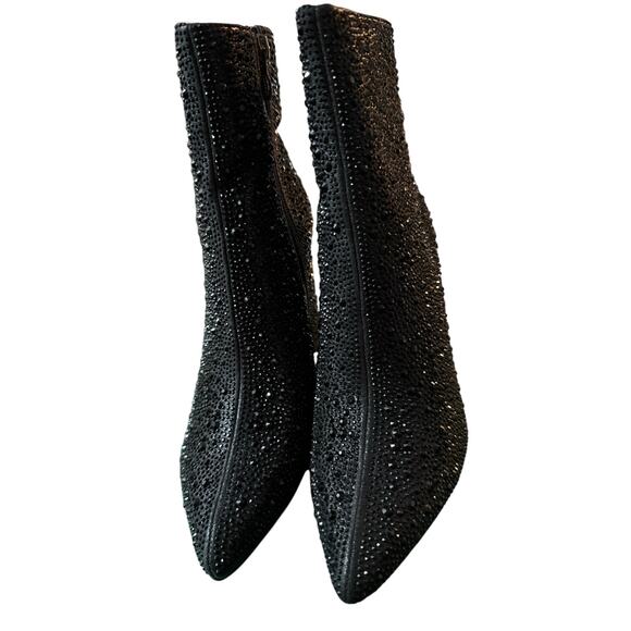 Lauren Lorraine Women Black Sparkle Boot Jam Size 6.5 - Picture 1 of 6
